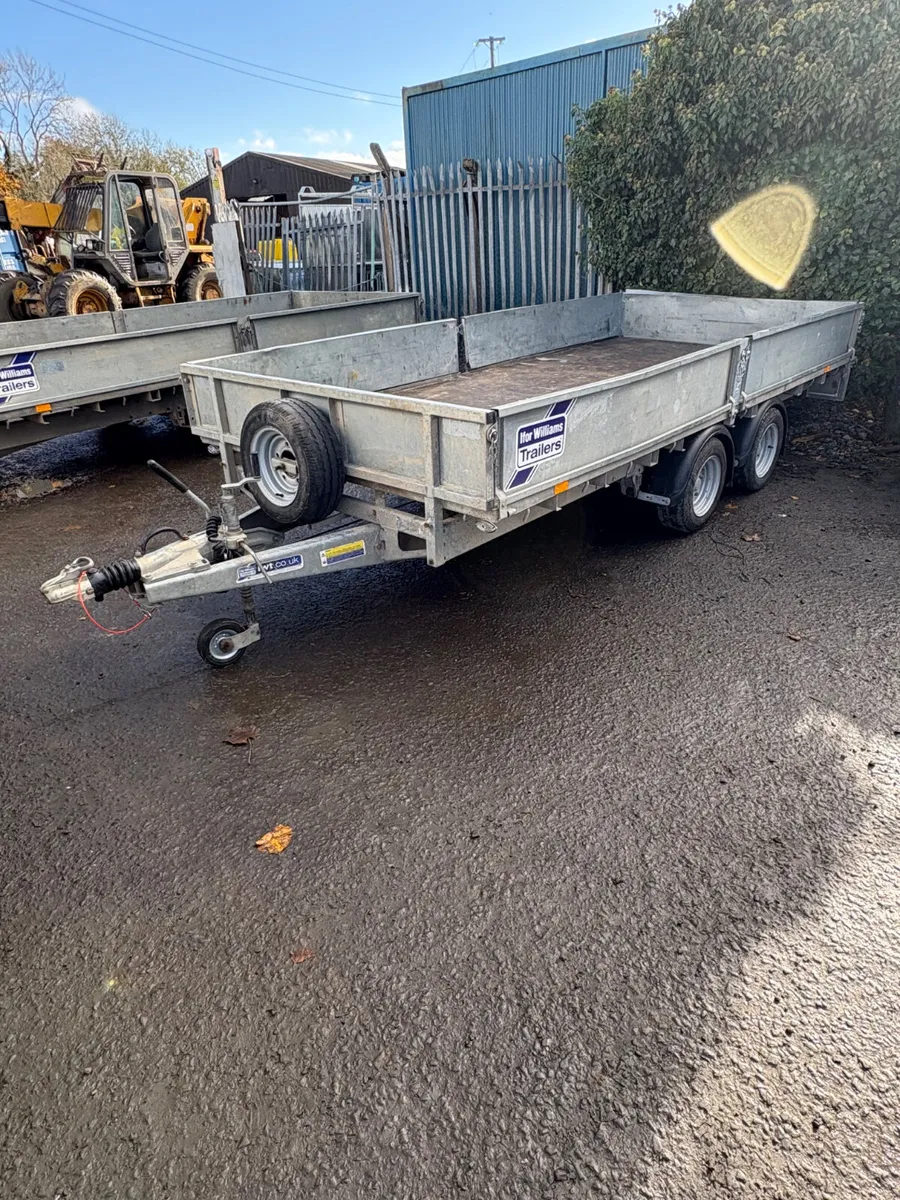 2023 ifor Williams 14ft dropside trailer - Image 1