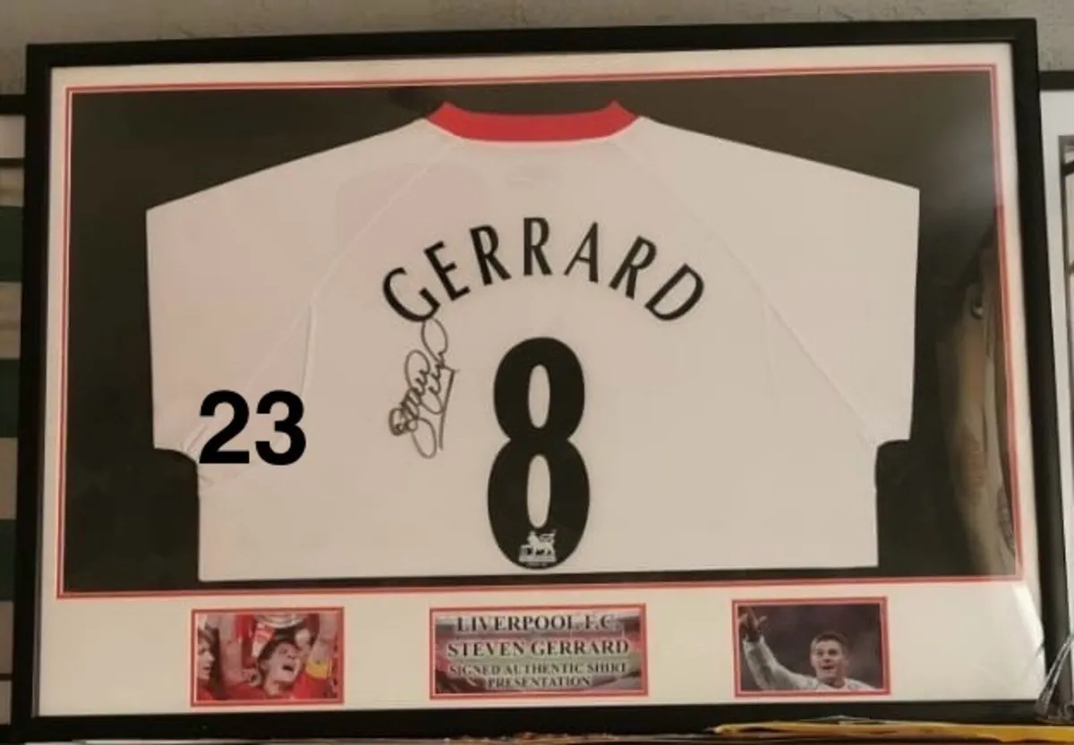 Framed football Jerseys - Image 1