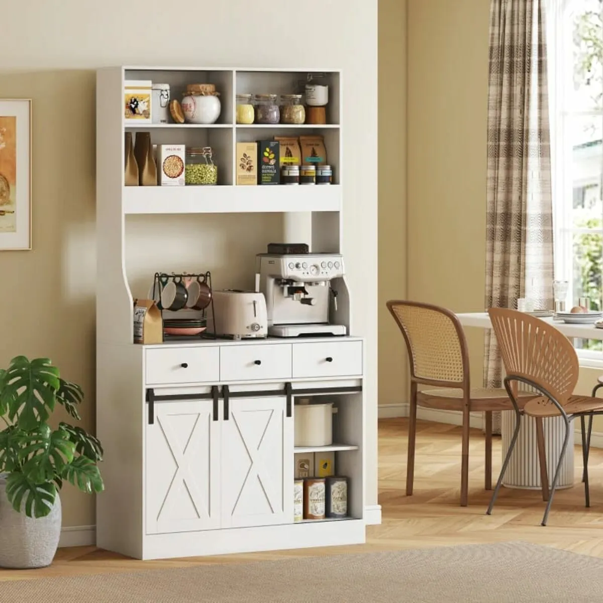 cabinet with shelves, cupboards, drawers and workt - Image 3