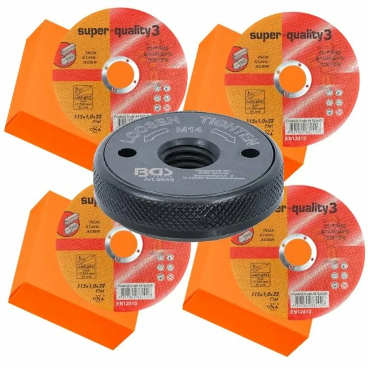 Super Quality 3 Flat 100 x Stainless Steel Cutting - Image 1