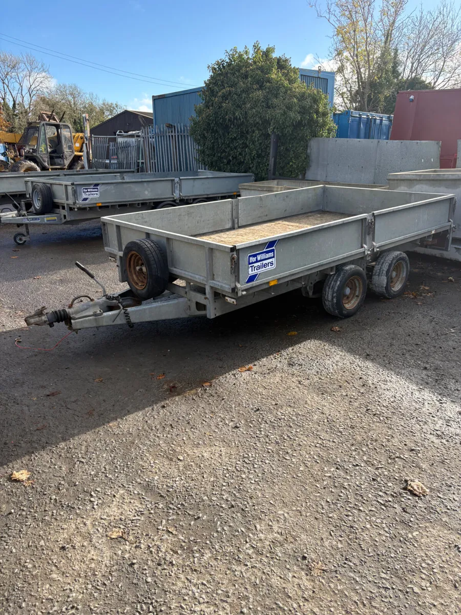 ifor Williams 12x6 dropside trailer - Image 1