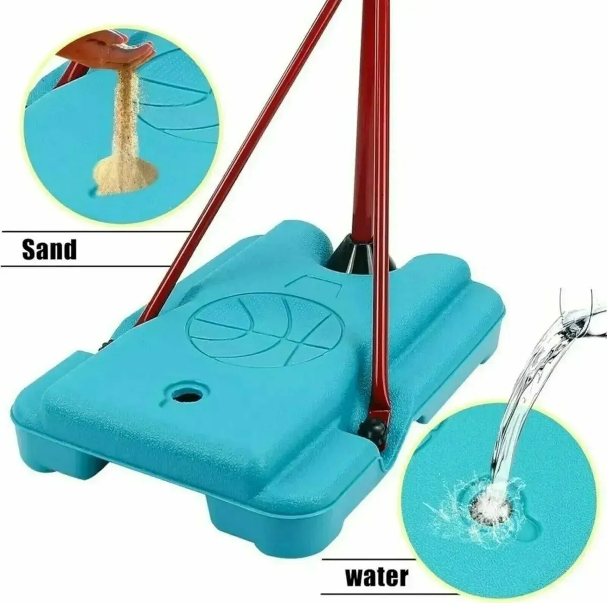 Kids Basketball Hoop Set –Stand with Inflator Pump - Image 3