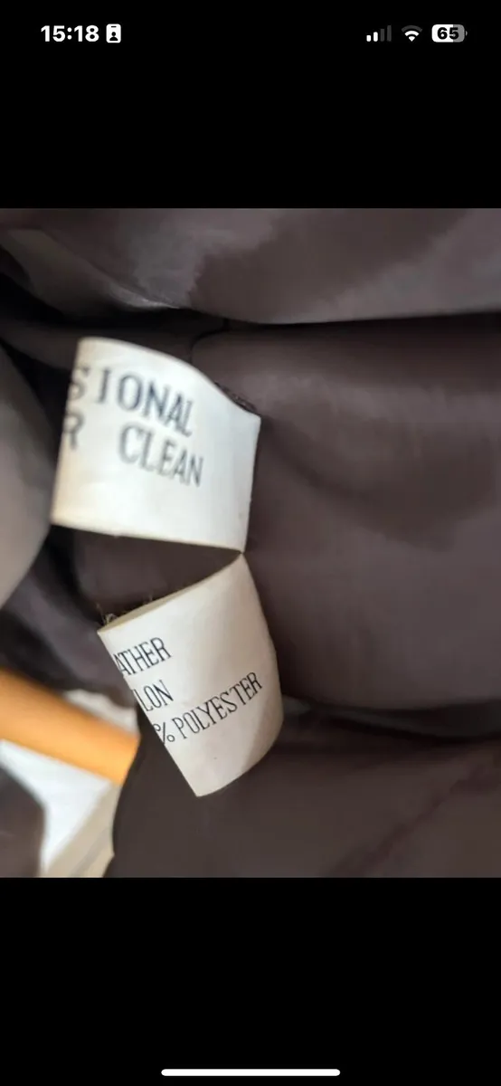 Brown Leather Coat XL - Image 2