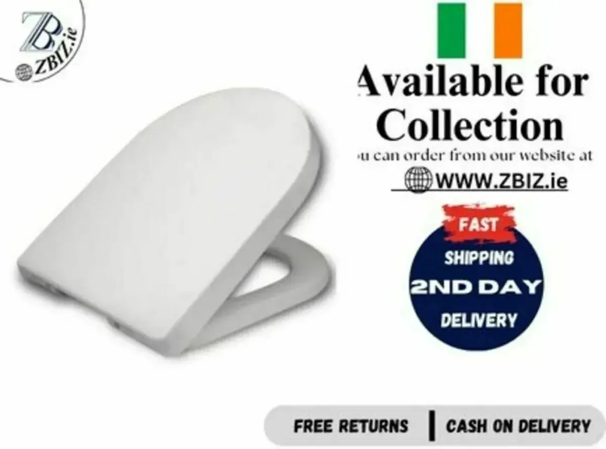 Toilet Seat Soft Close – Cover and System Lid - Image 1