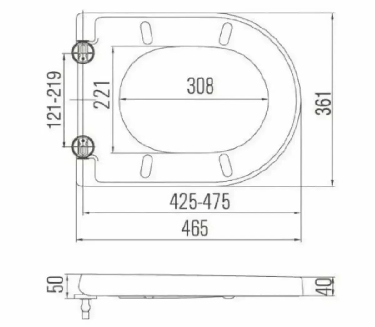 Toilet Seat Soft Close – Cover and System Lid - Image 2