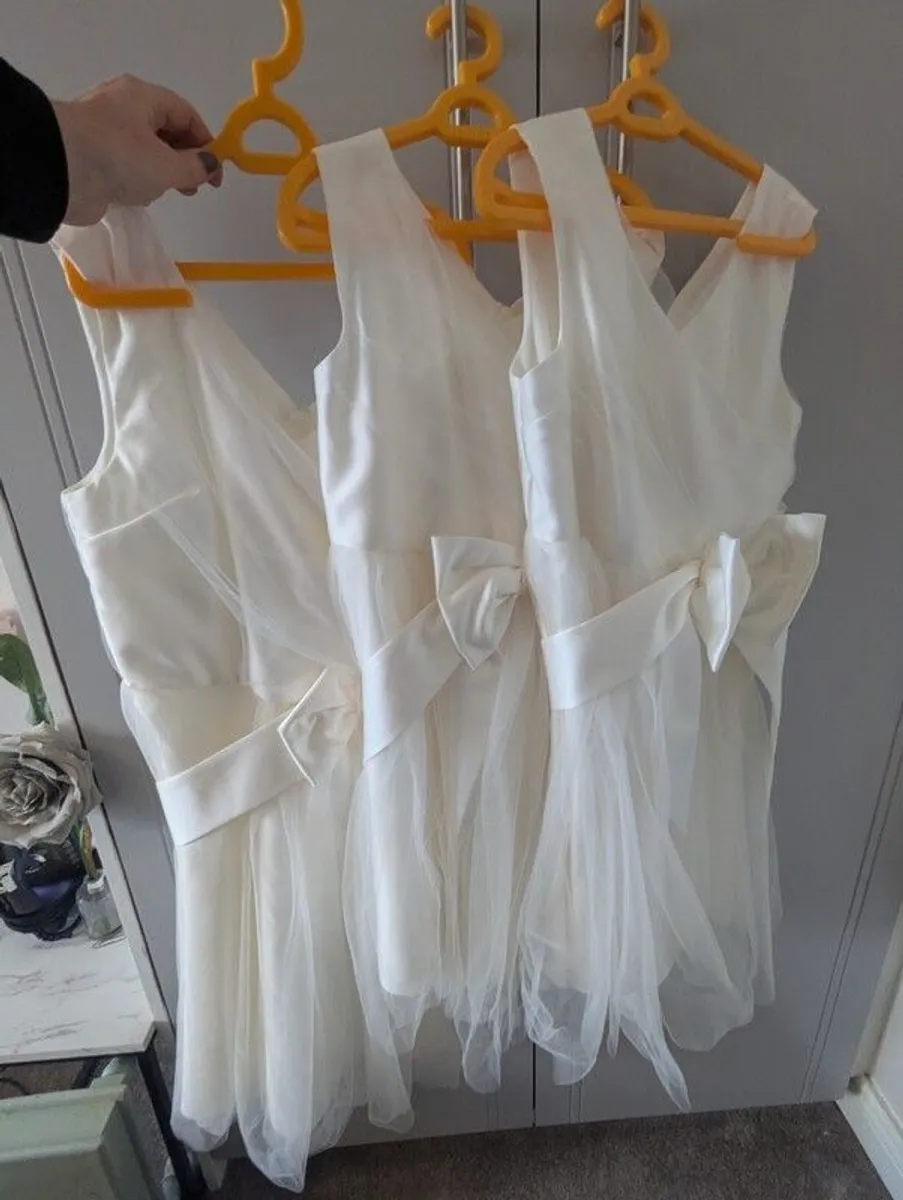 flower girl dresses x3 - Image 1