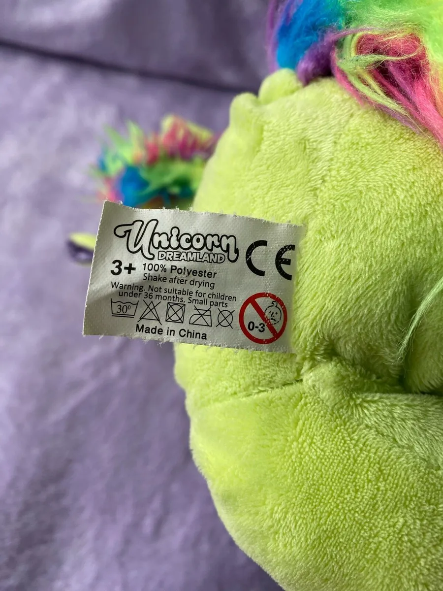 Green & Purple Unicorn 🦄 DreamLand Plush Toy - Image 4