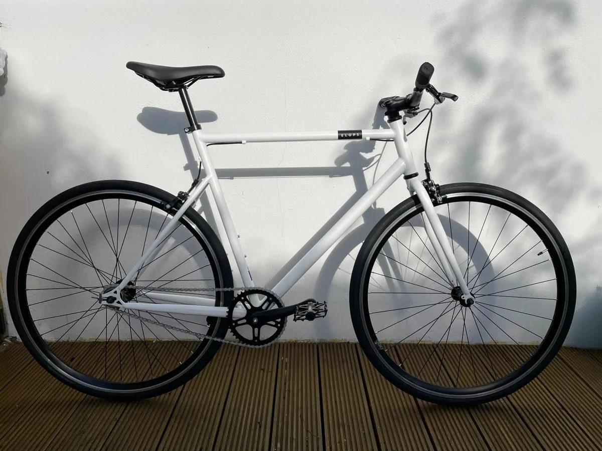Single Speed Bike – ELOPS White (XL) – like new - Image 1