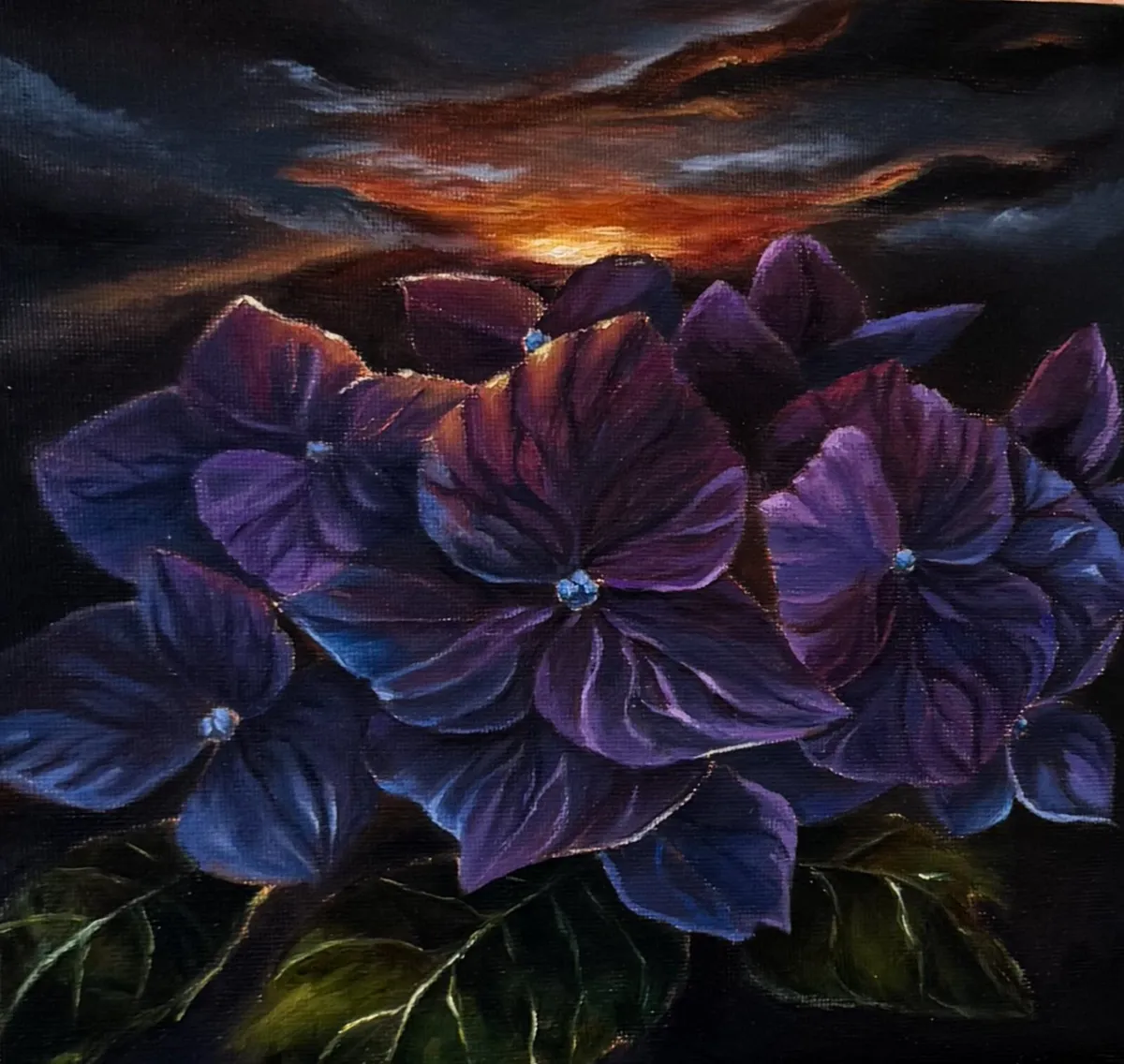 Oil painting flowers - Image 2