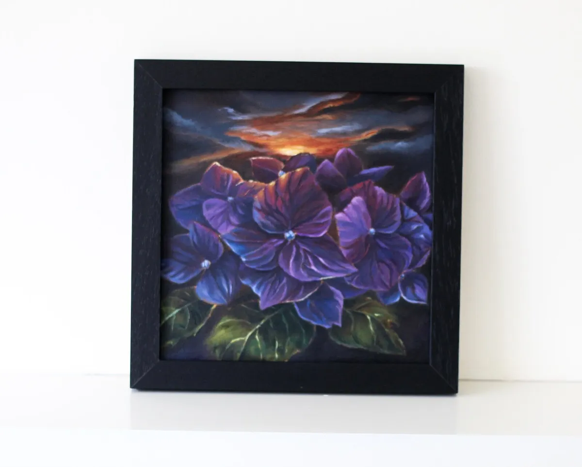 Oil painting flowers - Image 1