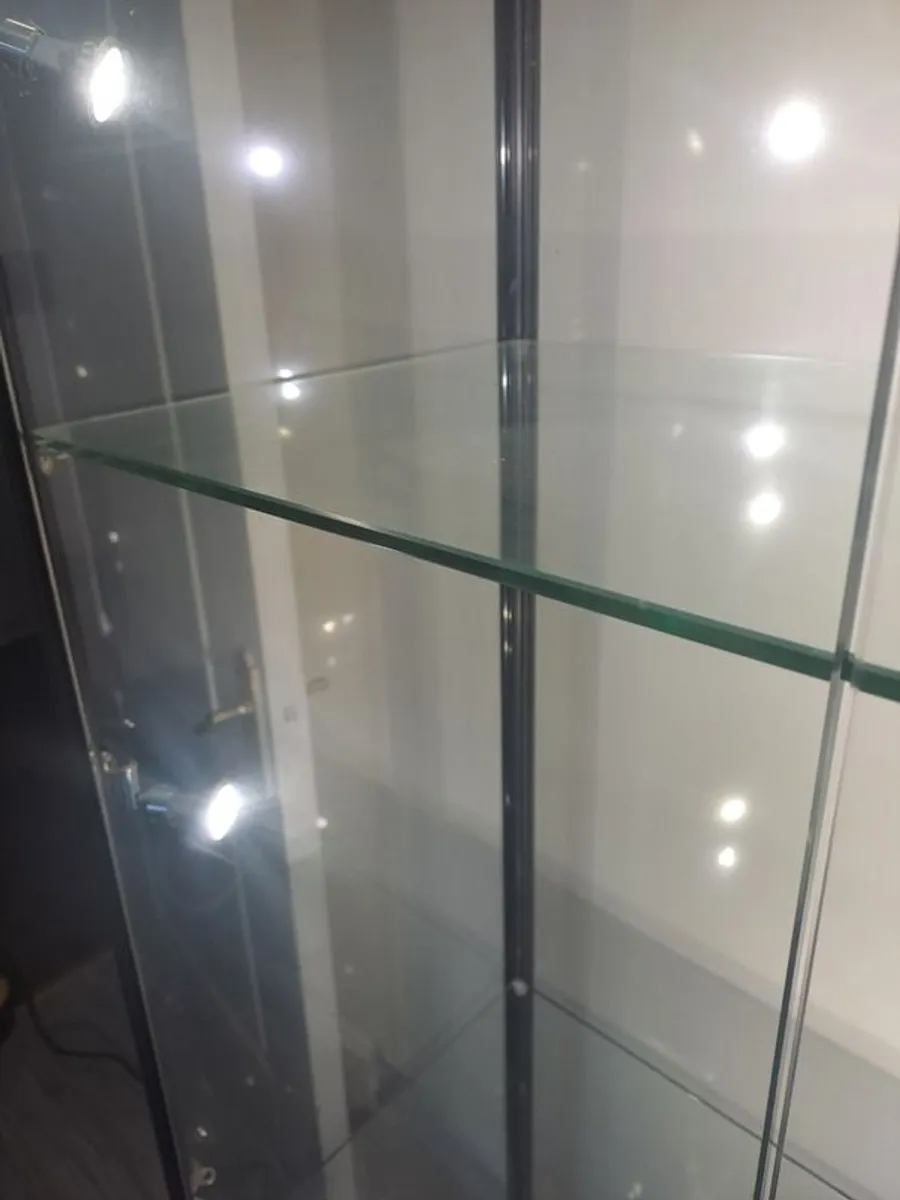Black Panorama Glass Display Cabinet - Image 2