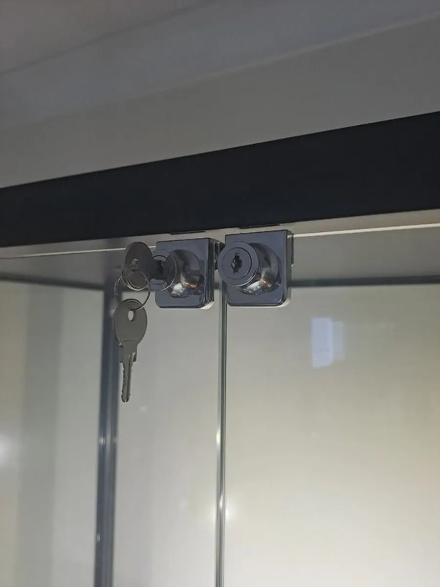 Black Panorama Glass Display Cabinet - Image 4