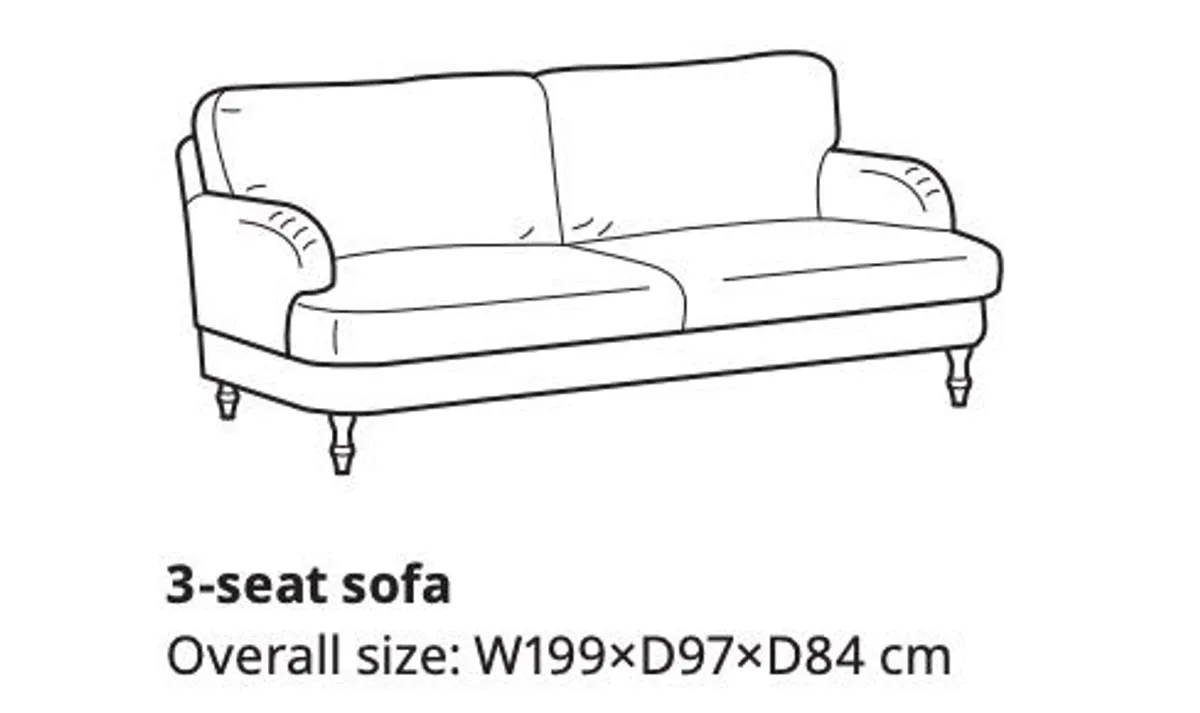 Ikea stocksund 3 seat cover - Image 4
