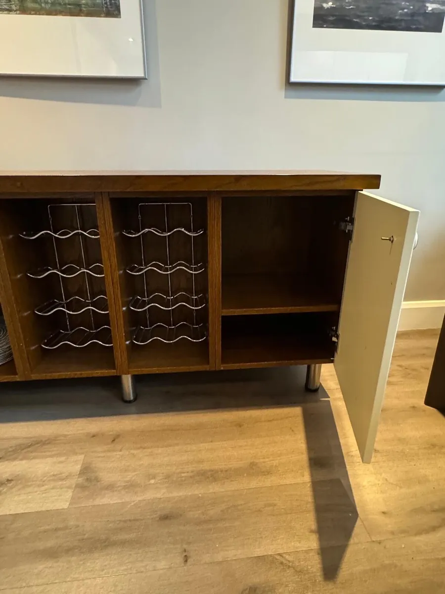 Sideboard with wine rack and storage - Image 2