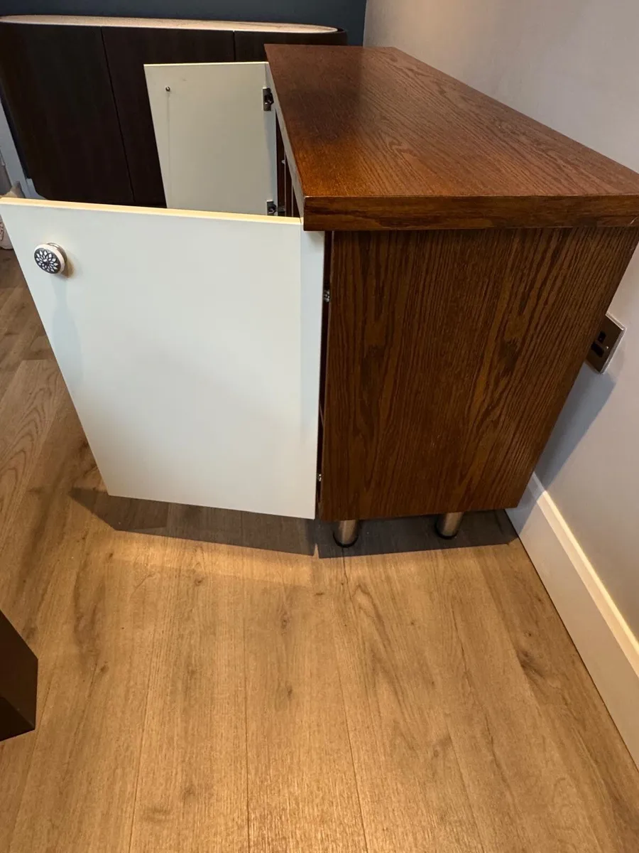 Sideboard with wine rack and storage - Image 3