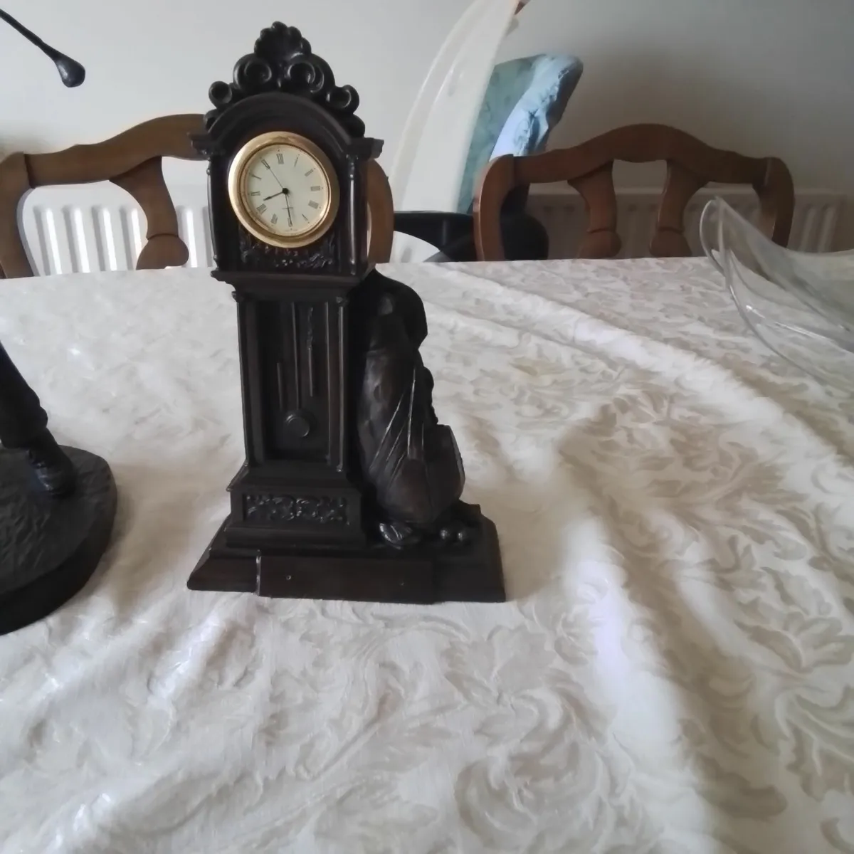 Genesis Pewter Golf Figurines and Clock - Image 1