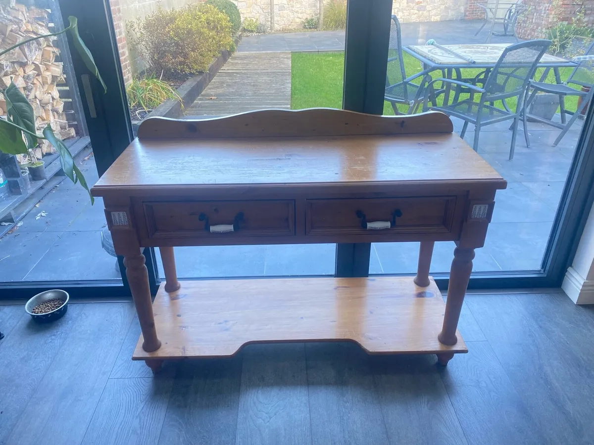 Wooden hall table - Image 4