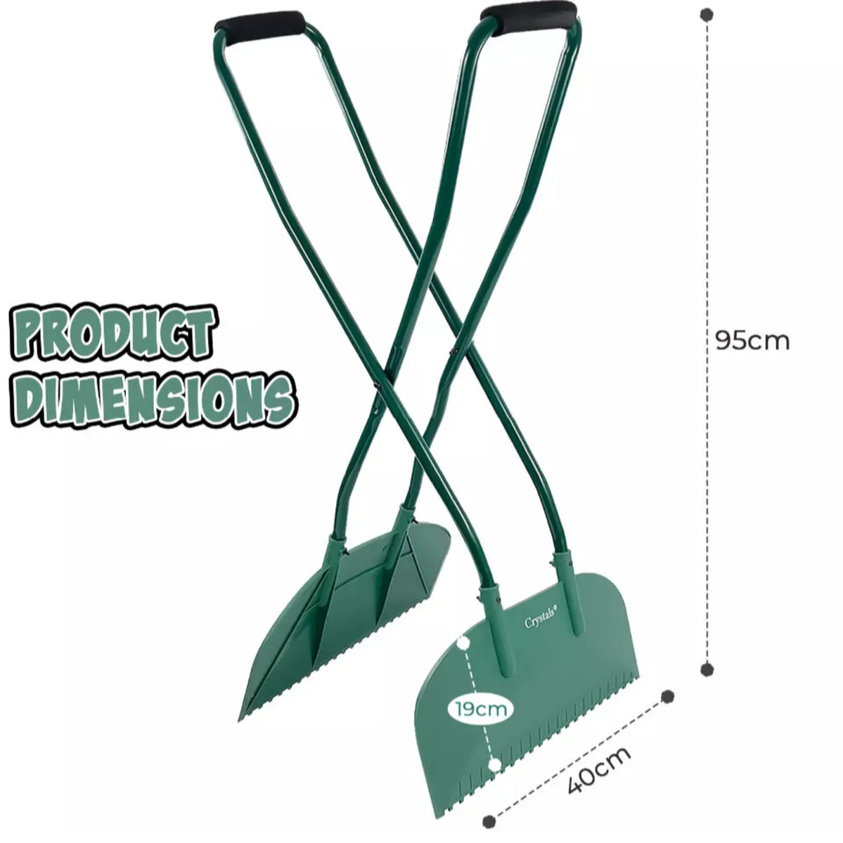 Long Handled Leaf Rake Grabs Garden Leaves Grabber - Image 4