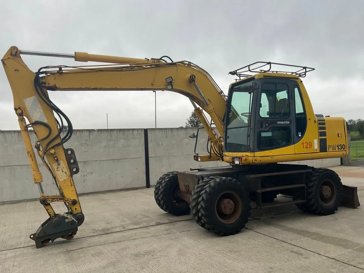 KOMATSU PW130-6K 13 TON RUBBER WHEELED EXCAVATOR - Image 1