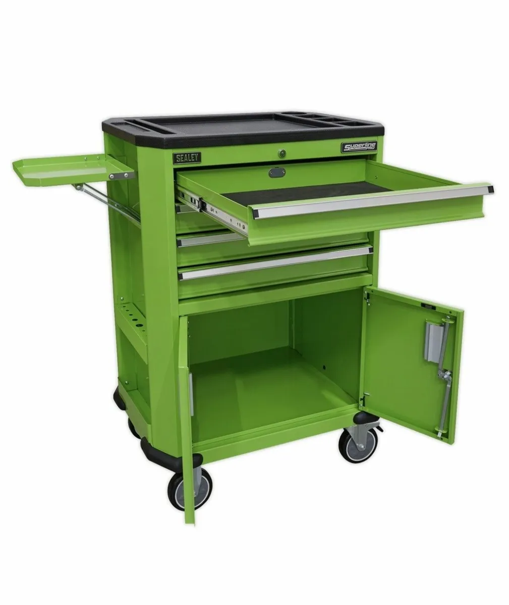 Superline PRO® Tool Trolley with 4 Drawers - Image 3