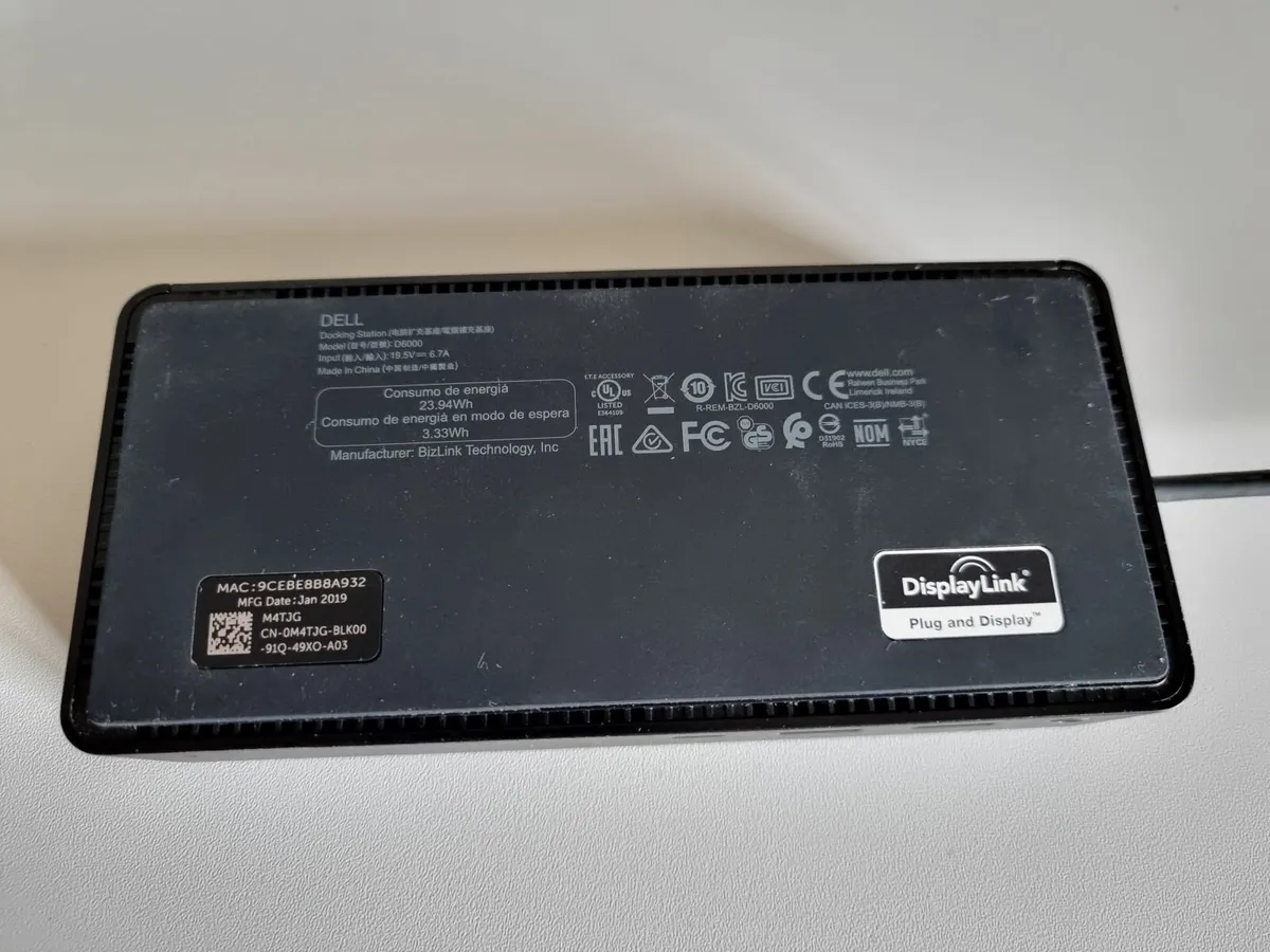 Dell D6000 USB-A /USB-c Docking Station - Image 4