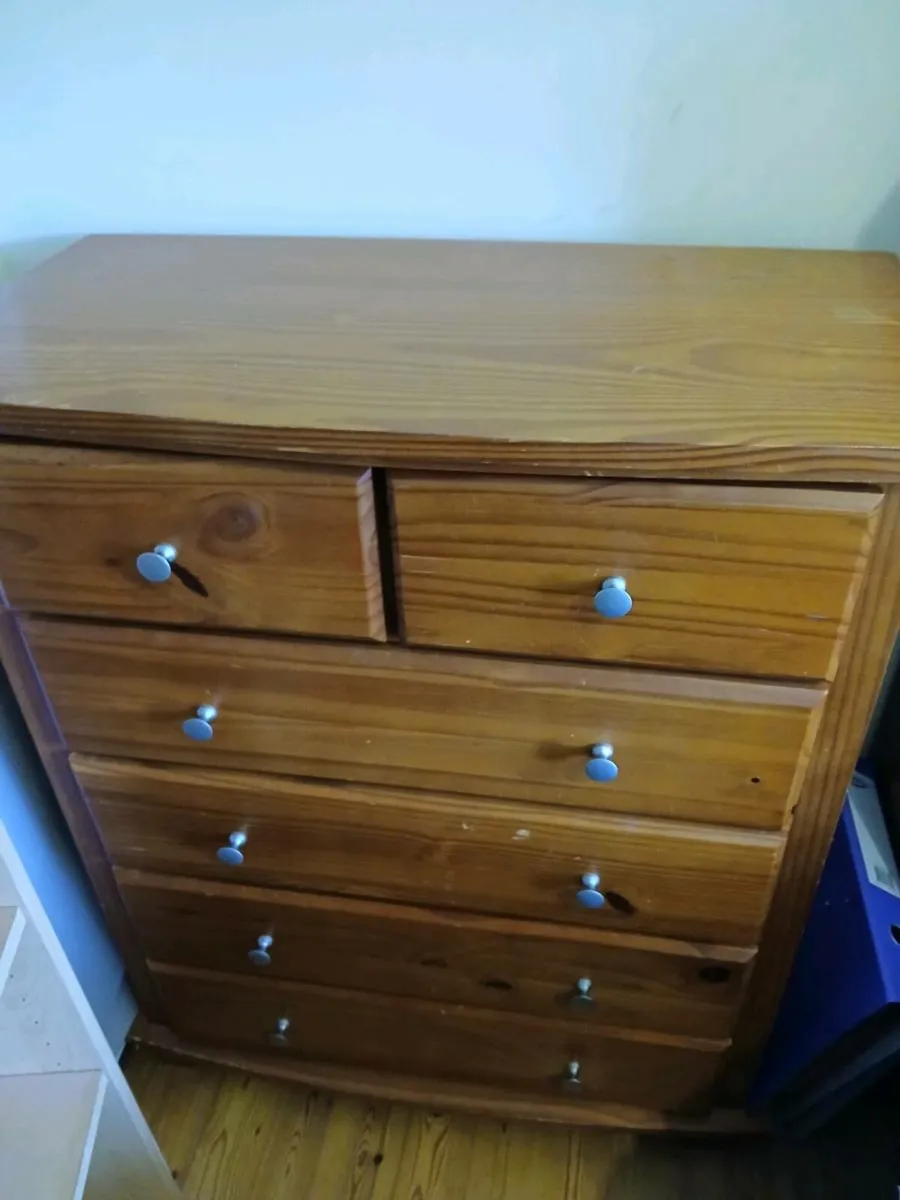 Wooden chest of drawers - Image 3