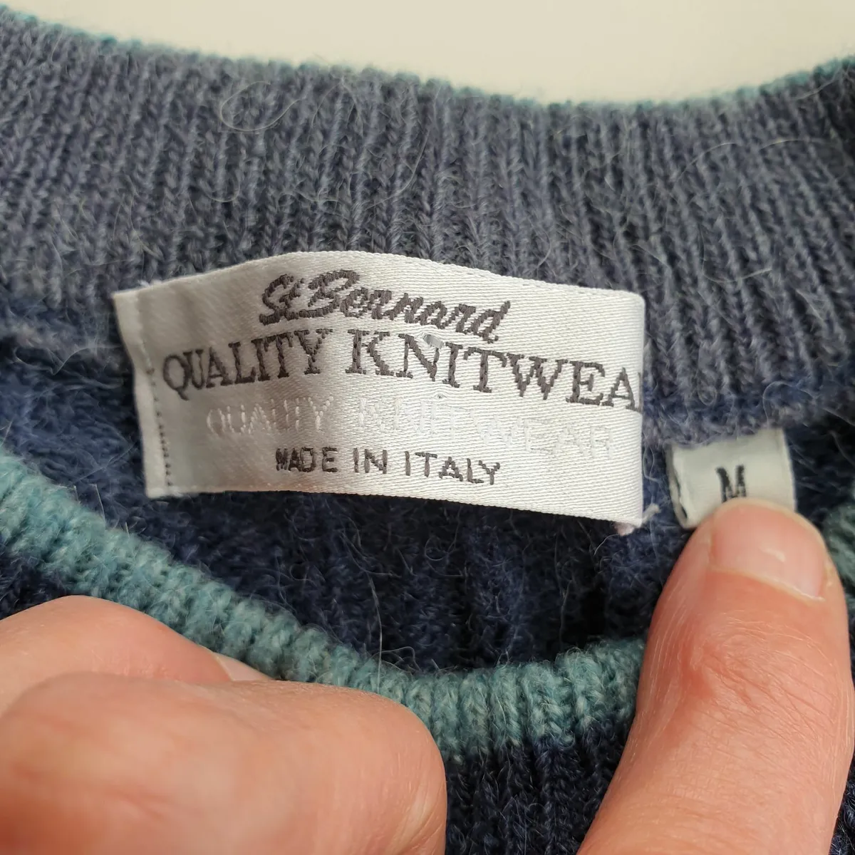 Men's knit jumper wool alphaca blend vintage - Image 2