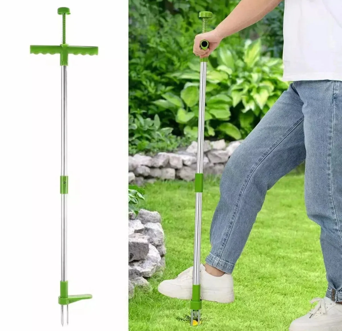 Weed Puller Twister Steel Claw Weed Remover - Image 1