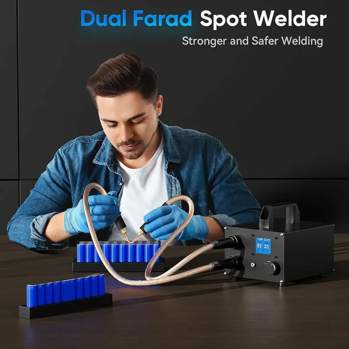 Dual Farad Spot Welder, 25 Gears Adjustable 3000F - Image 2