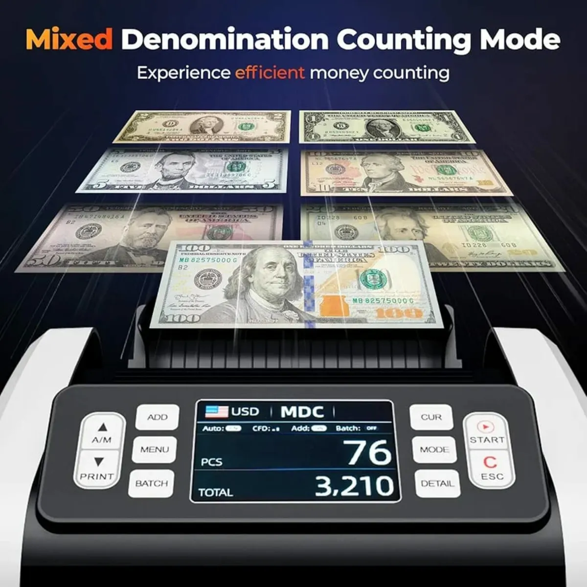 Money Counter Machine Mixed Denomination, VUV/MG/I - Image 4
