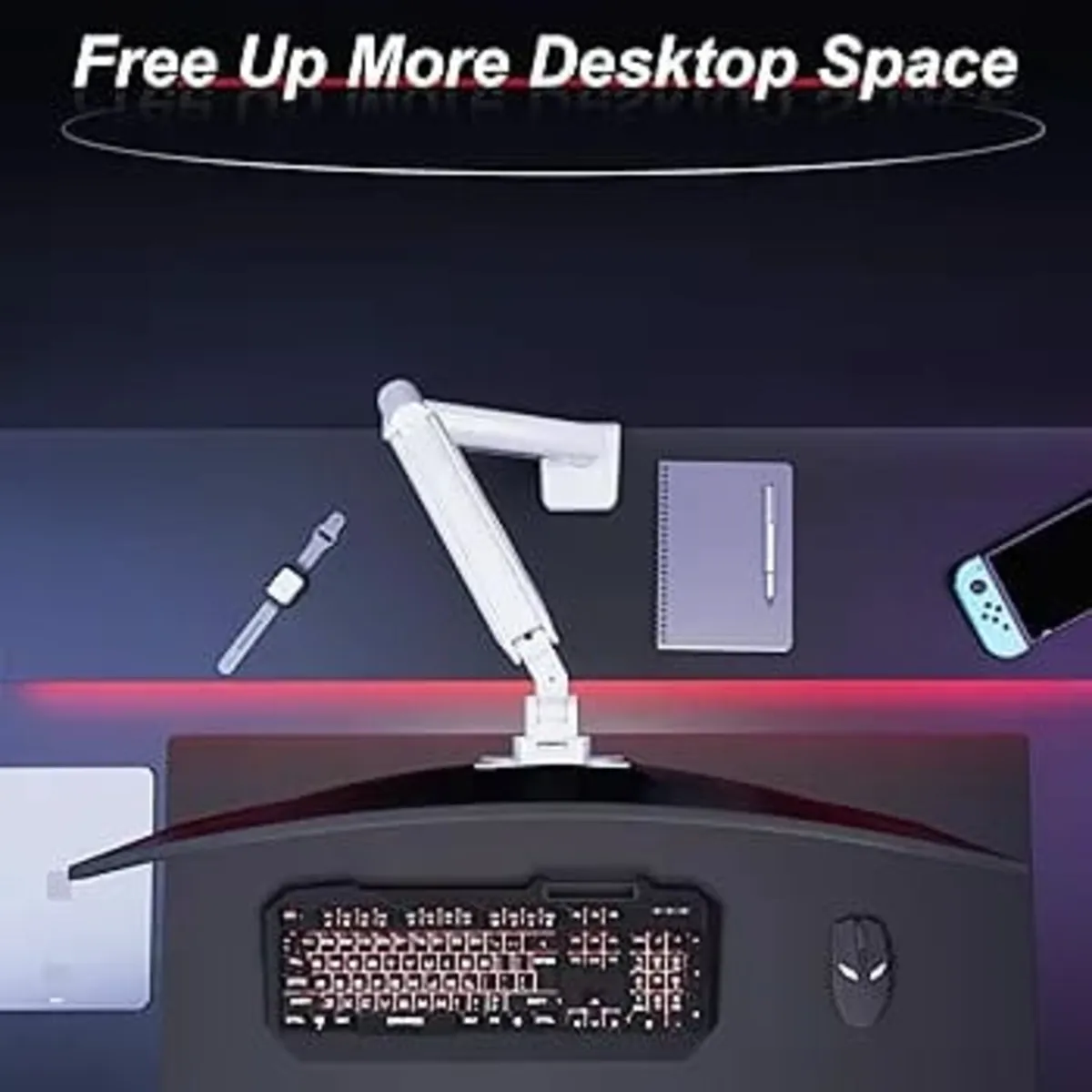 Dual Monitor Arm for 17-35" Screens up to 11 kg, E - Image 2