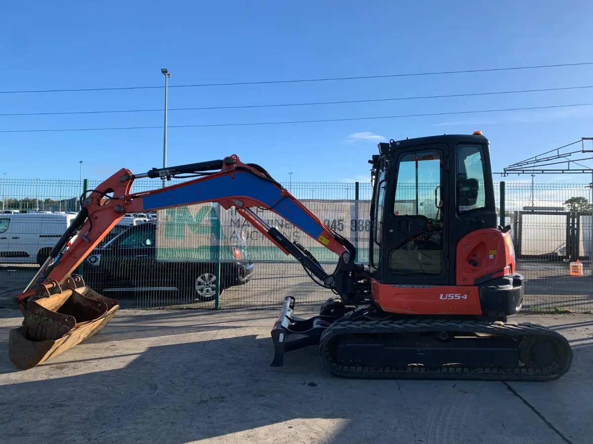 2017 KUBOTA U55-4 ZER TAIL EXCAVATOR FOR AUCTION - Image 3