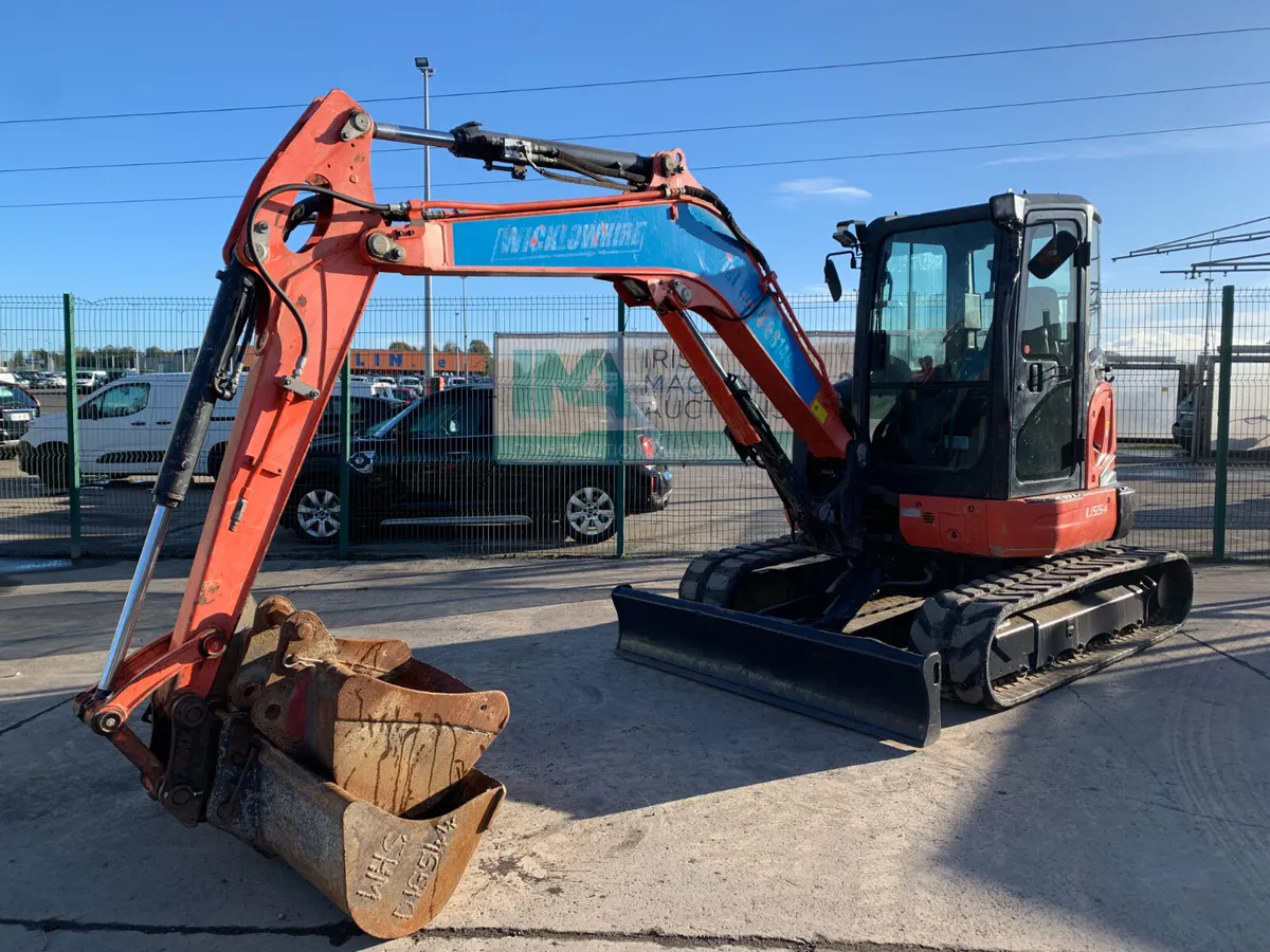 2017 KUBOTA U55-4 ZER TAIL EXCAVATOR FOR AUCTION - Image 1
