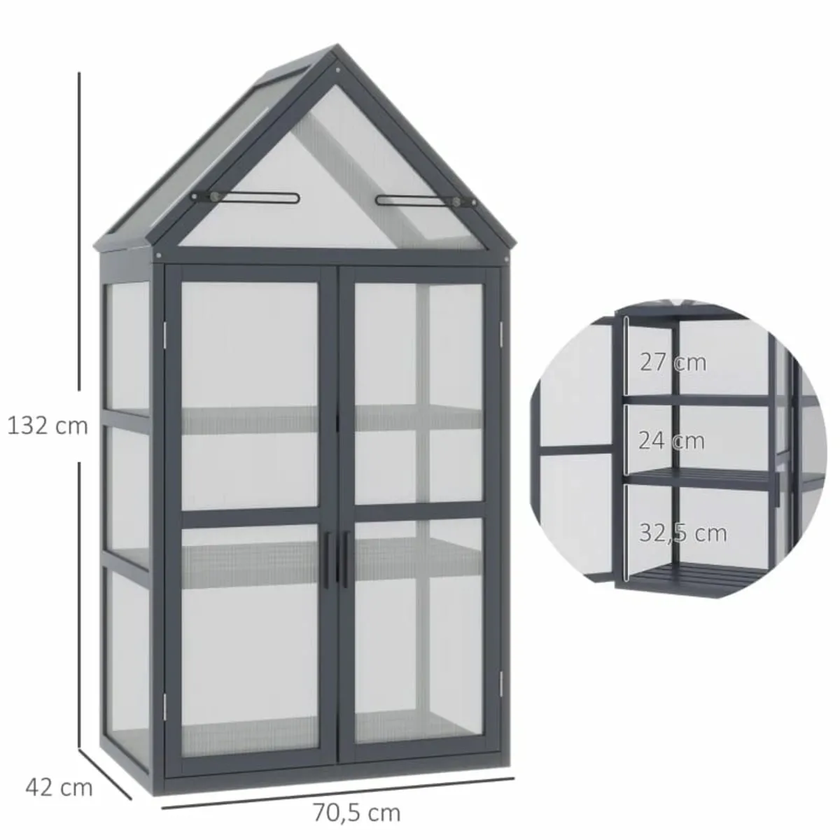 Cold Frame Mini Greenhouse 3 Levels Greenhouse Pla - Image 4