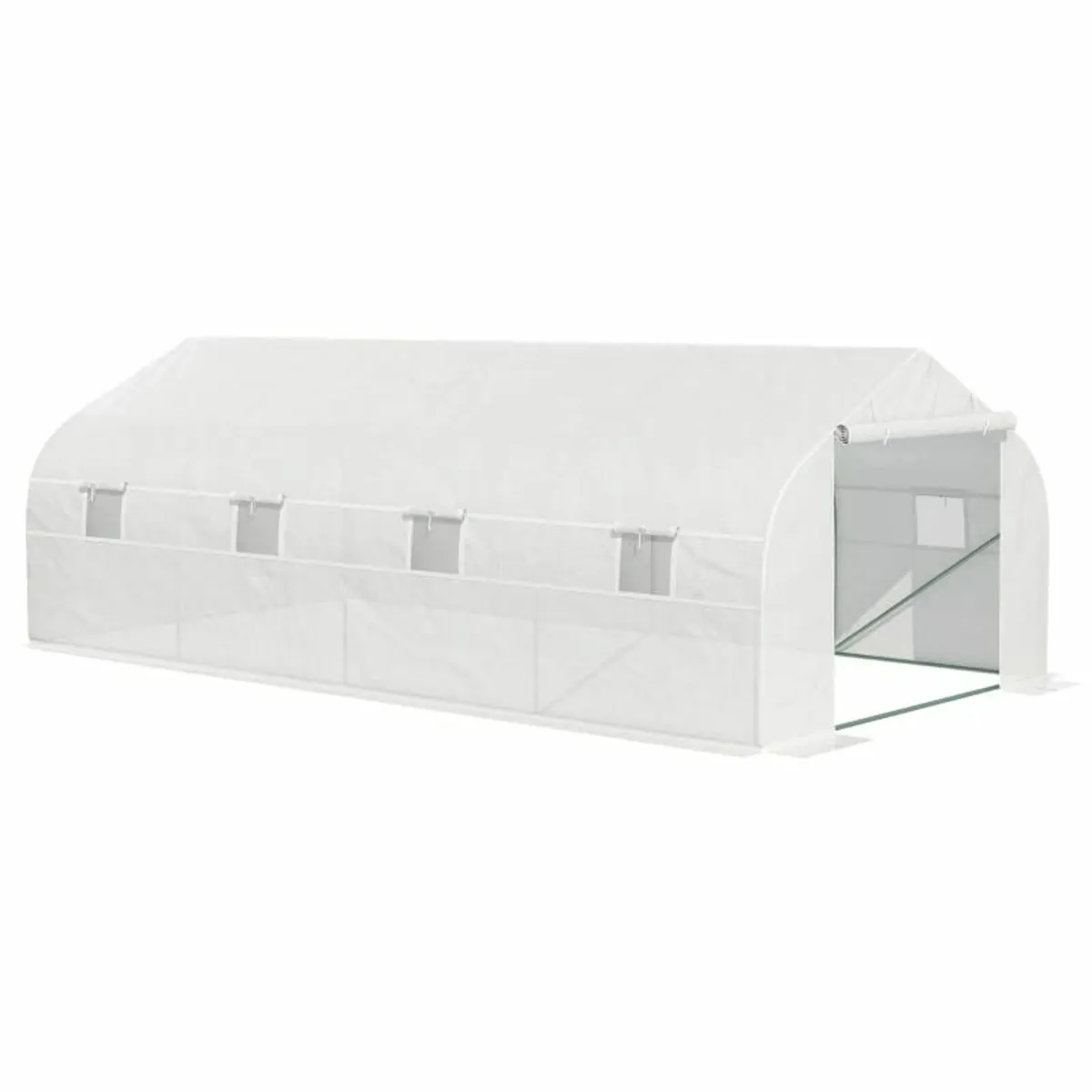 6 x 3 x 2m Walk in Polytunnel Greenhouse with Wind - Image 2