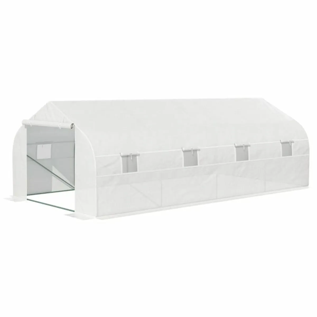 6 x 3 x 2m Walk in Polytunnel Greenhouse with Wind - Image 3