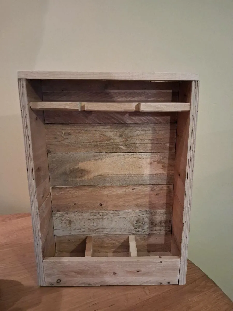 Handmade Wine bottles and glass holder - Image 3