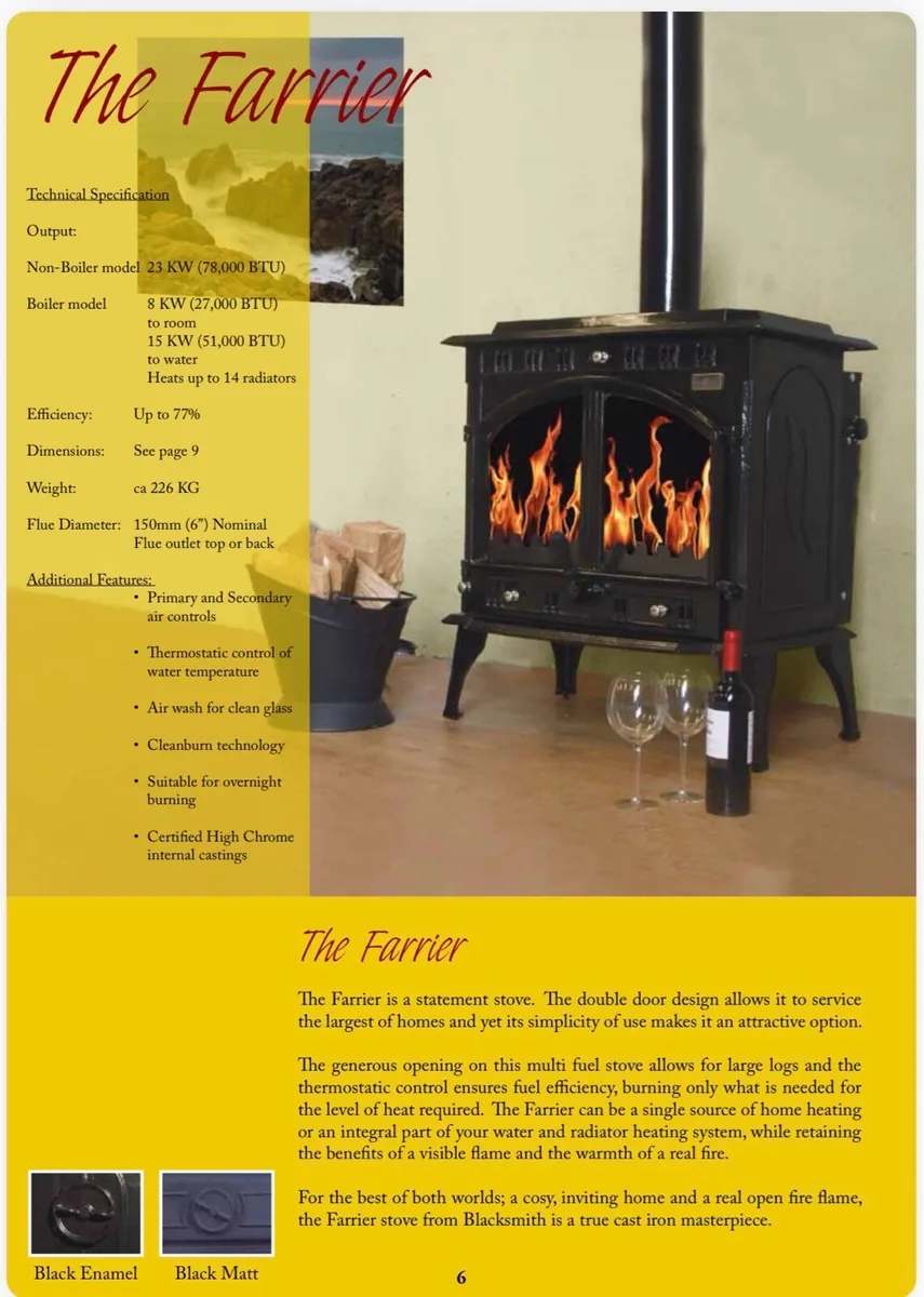 Blacksmith Farrier Multi Fuel Stove - Image 1