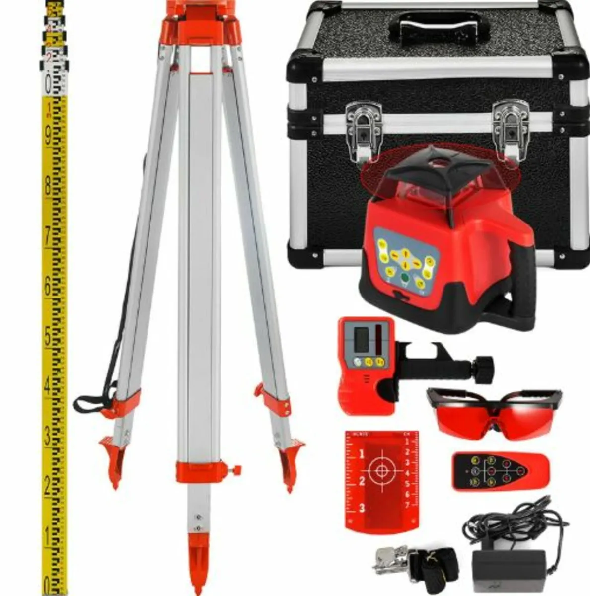 Red Rotary Laser Level Self Leveling Measuring - Image 1