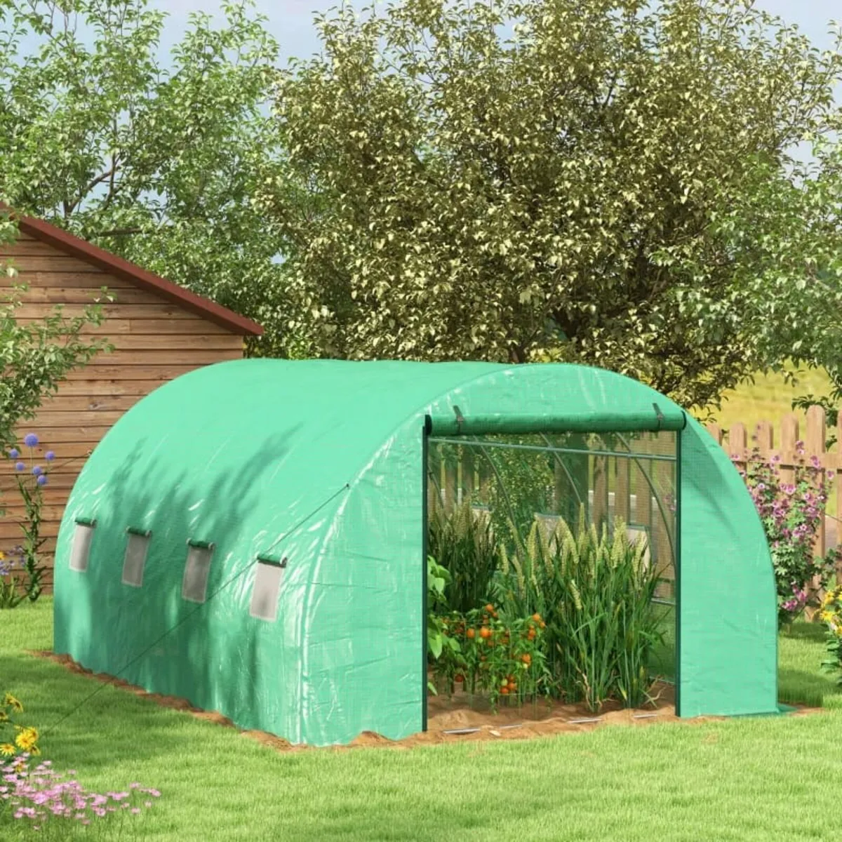 Sprinkler System Polytunnel Greenhouse, 4 x 3(m), - Image 1
