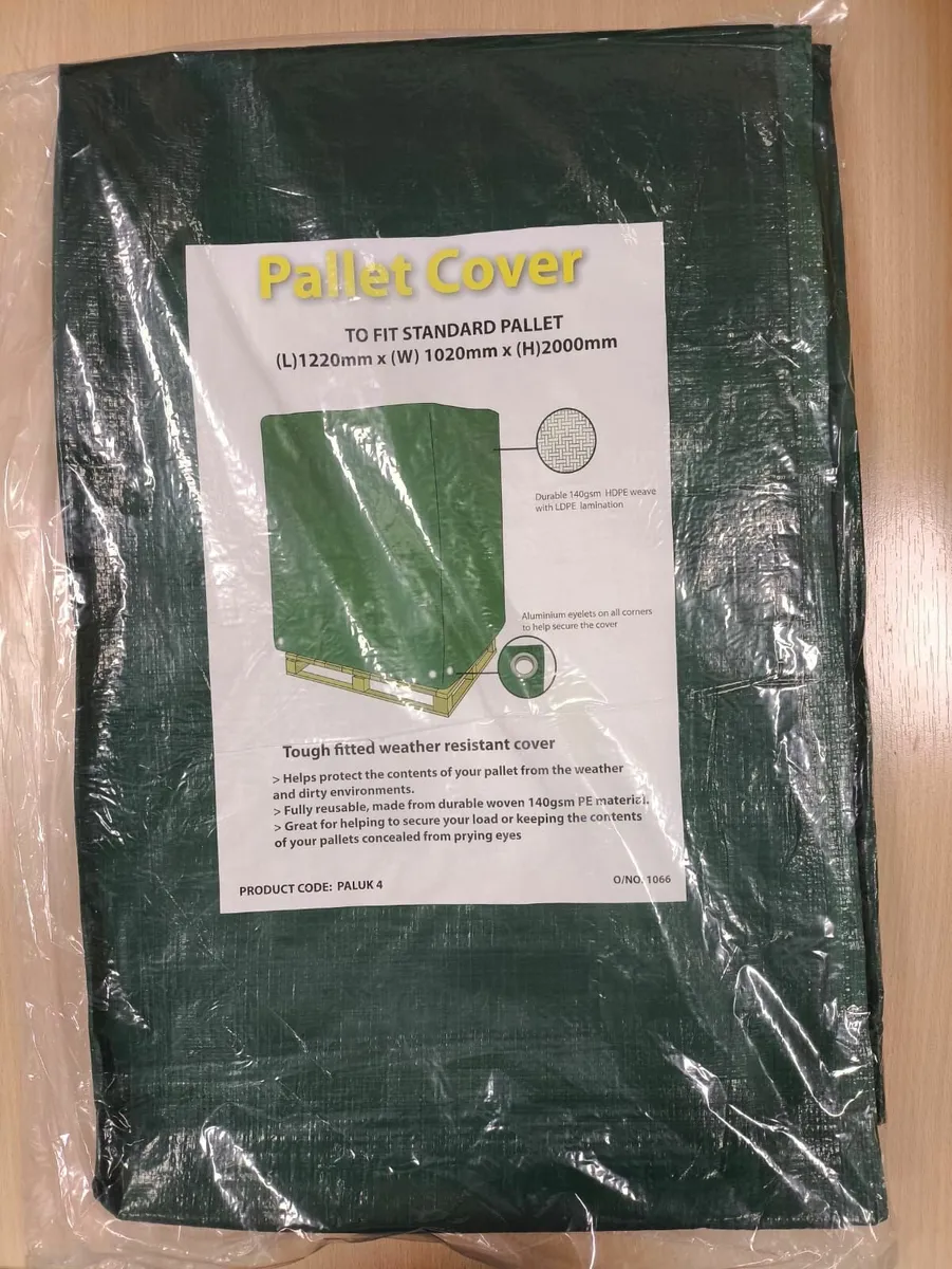 UK Pallet Cover XLarge 1220  L x 1020 W  x 2000 H - Image 1