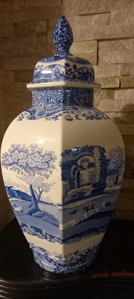 Beautiful Vintage Spode England Vase with lid - Image 2