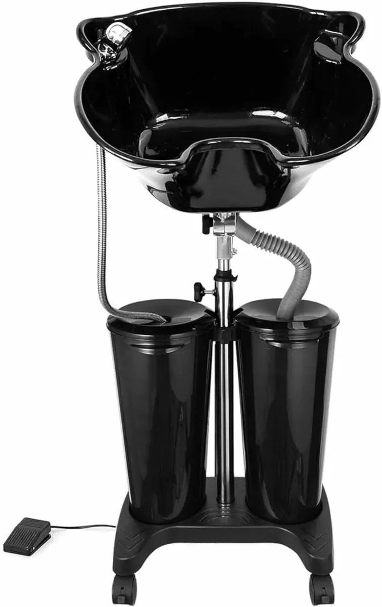 Portable Salon Basin Shampoo Bowl Sink with Electr - Image 1
