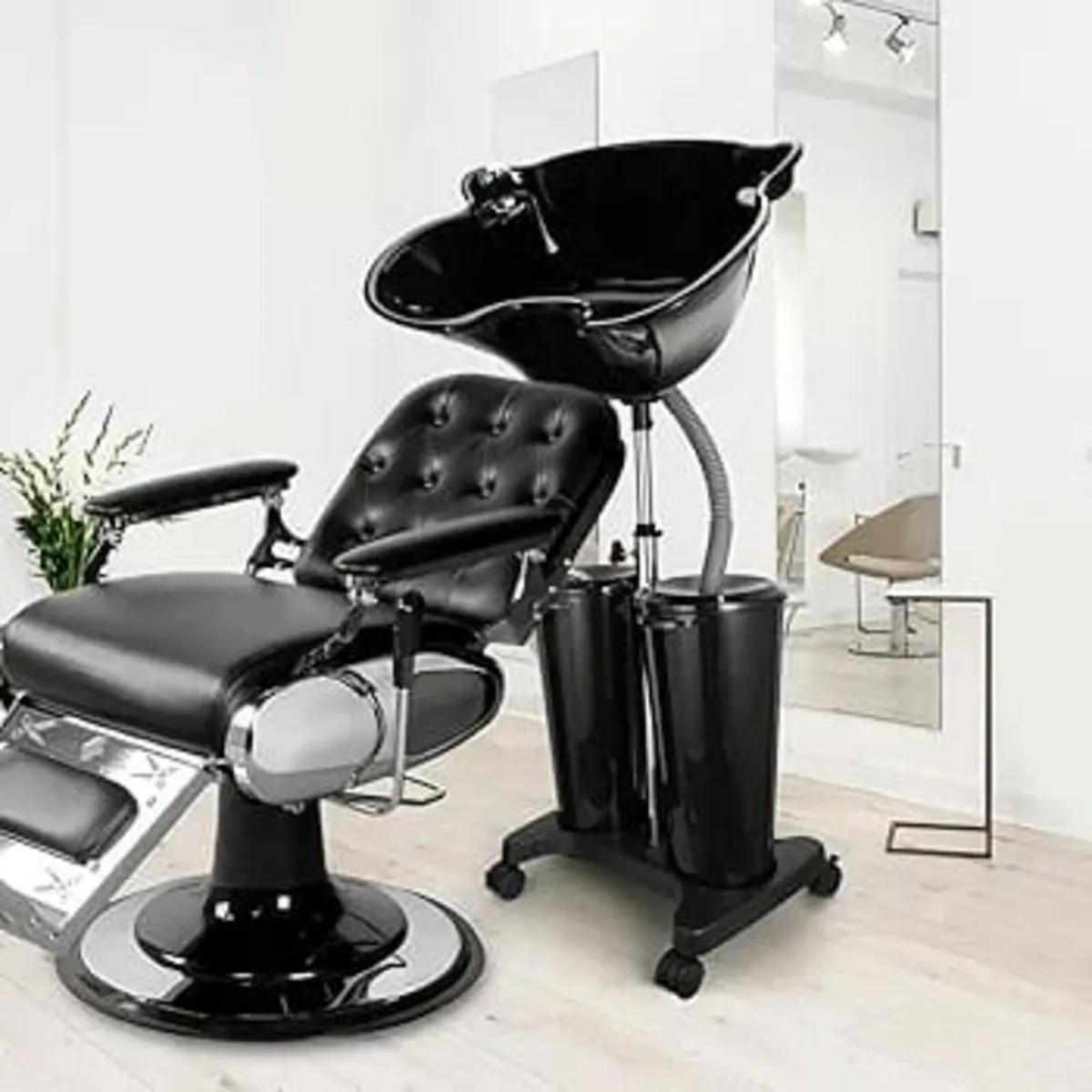 Portable Salon Basin Shampoo Bowl Sink with Electr - Image 3