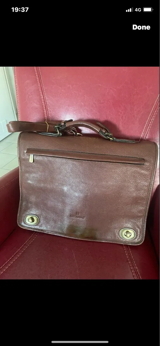Quality Hexagona Leather Briefcase - Image 1