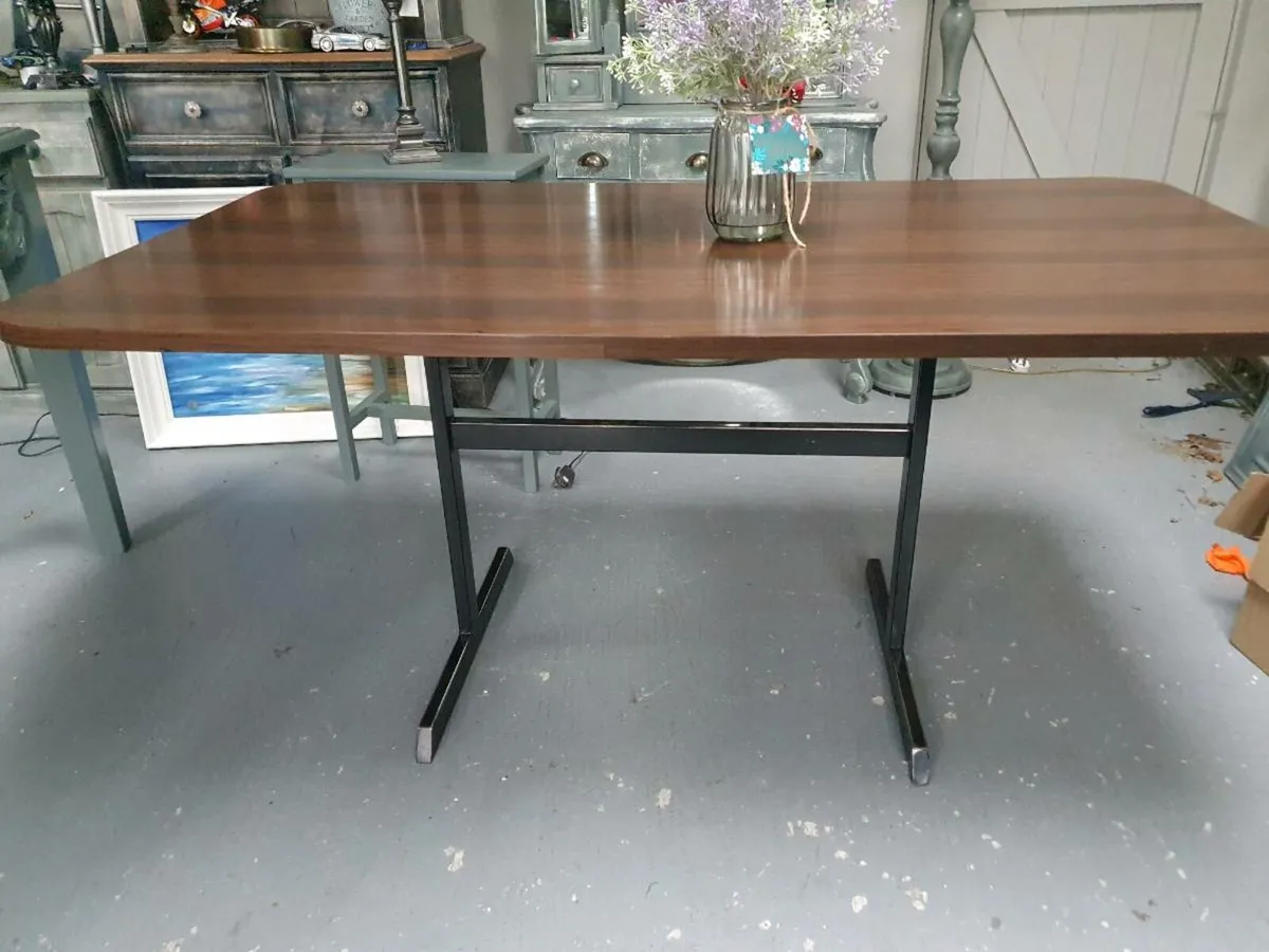 Walnut venered Dining table - Image 3