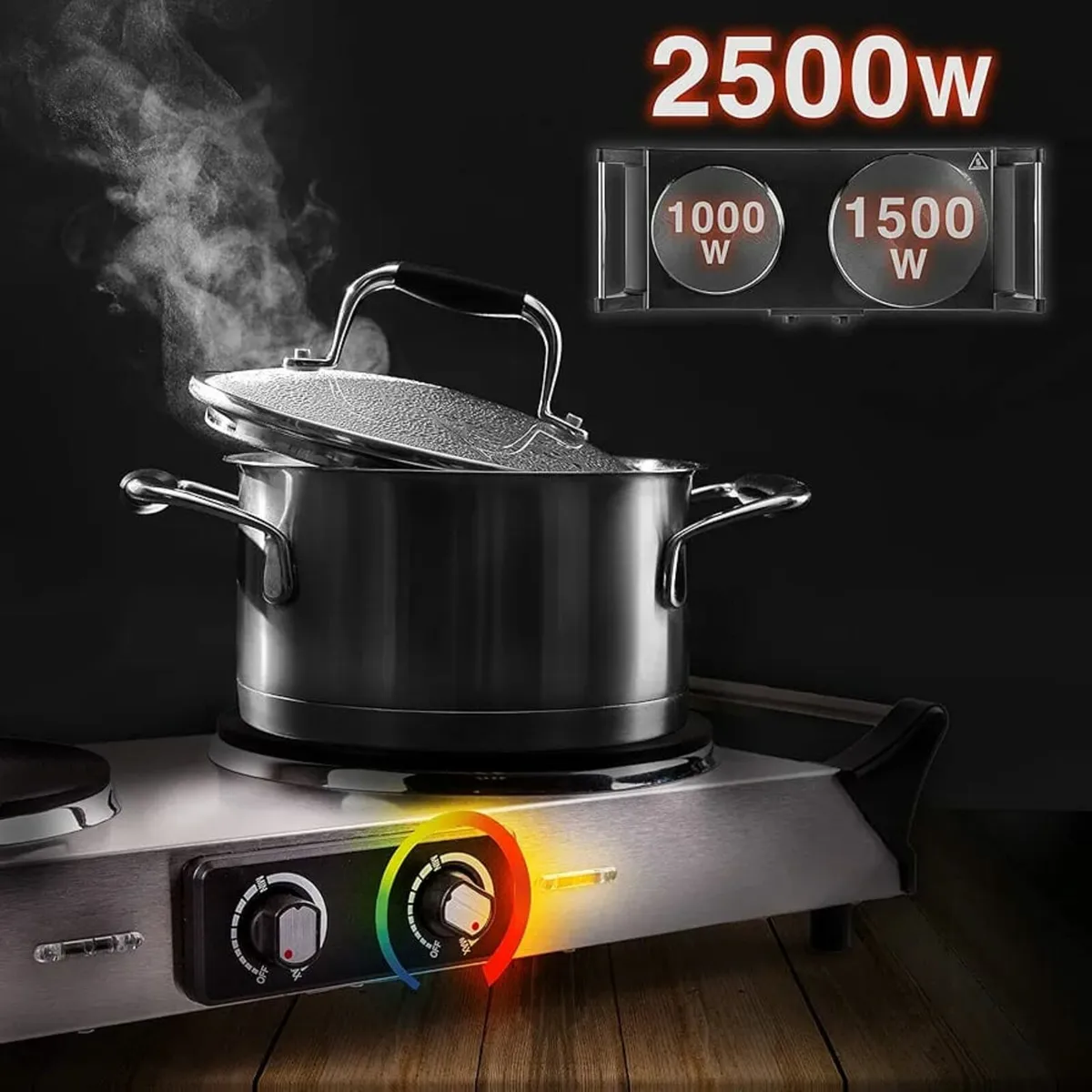 Hot Plate HP2 SS, Stainless Steel Table Top Cookin - Image 2