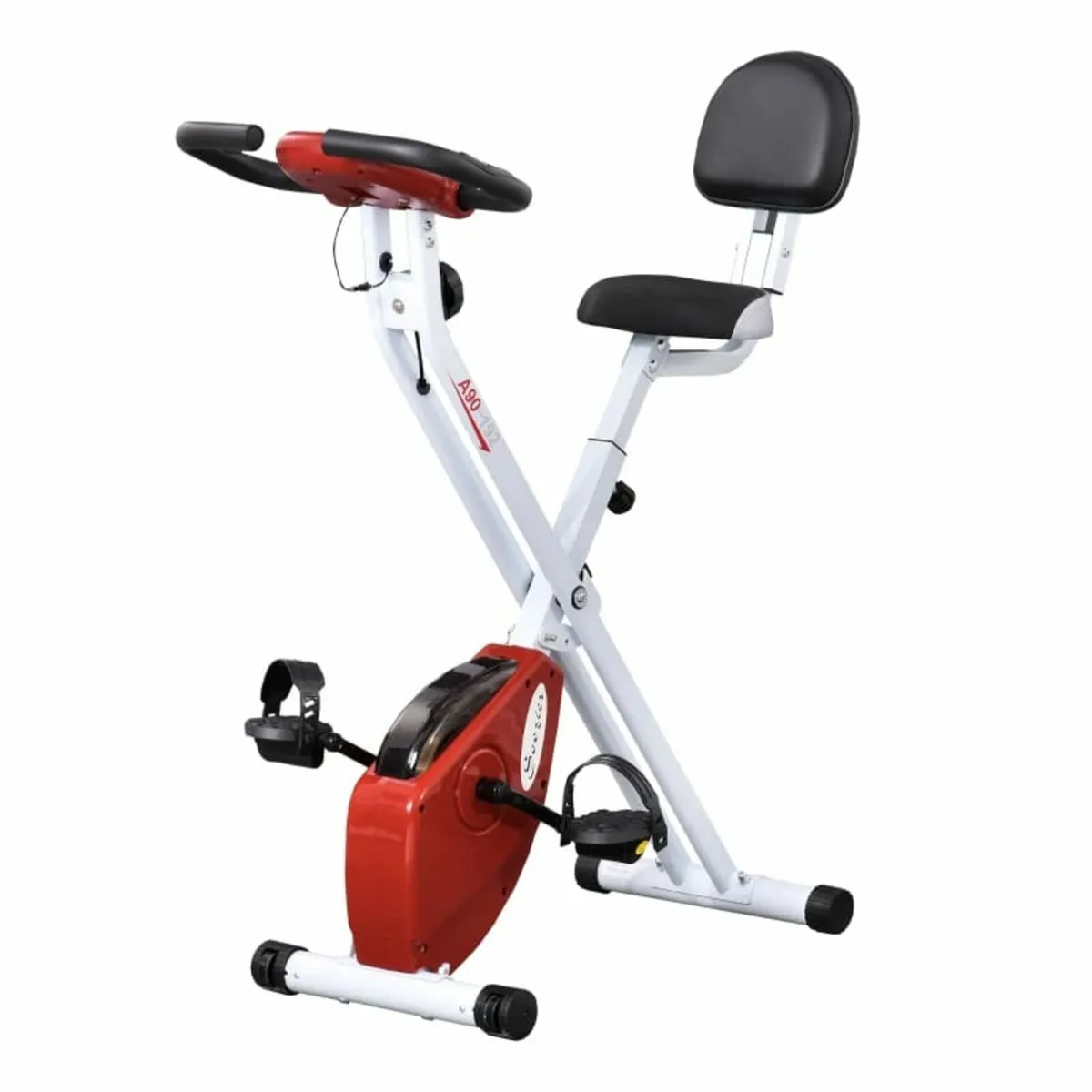 Steel Manual Resistance Exercise Bike w/ LCD Monit - Image 1