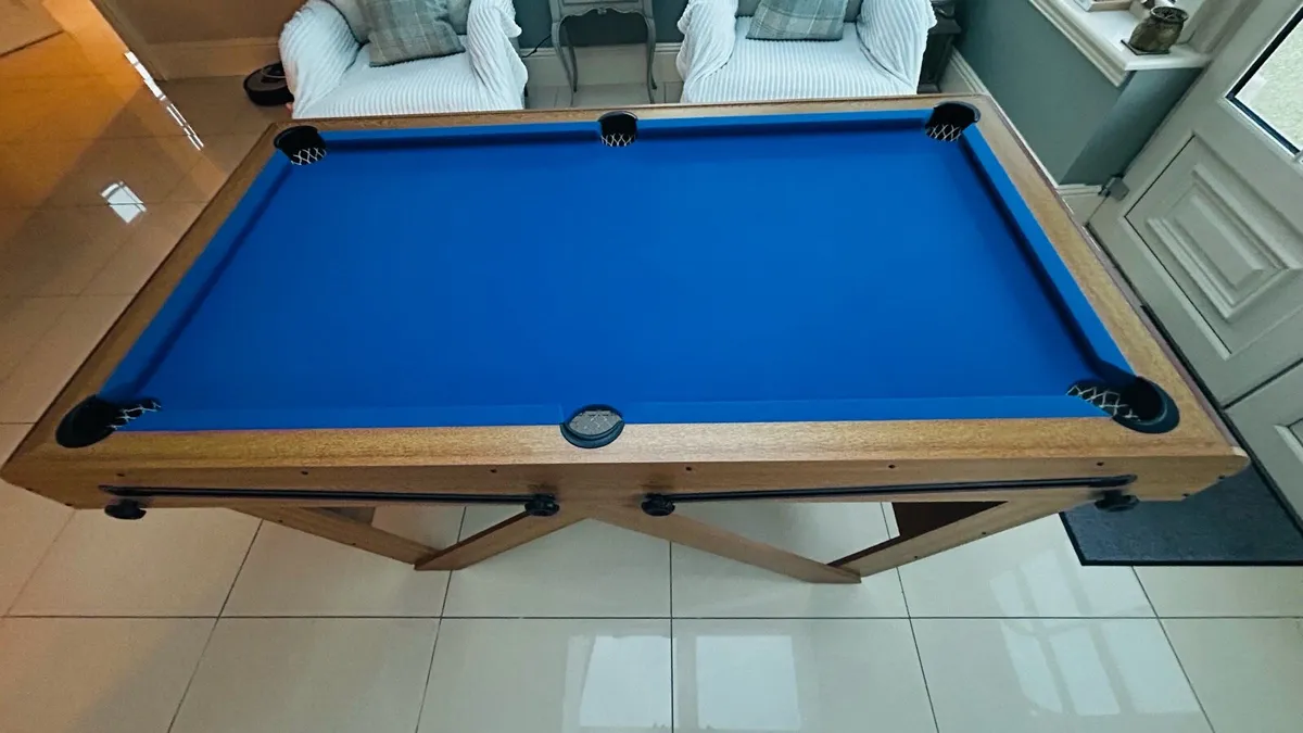 Riley 6ft Rolling/Lay Flat Folding Pool Table - Image 2