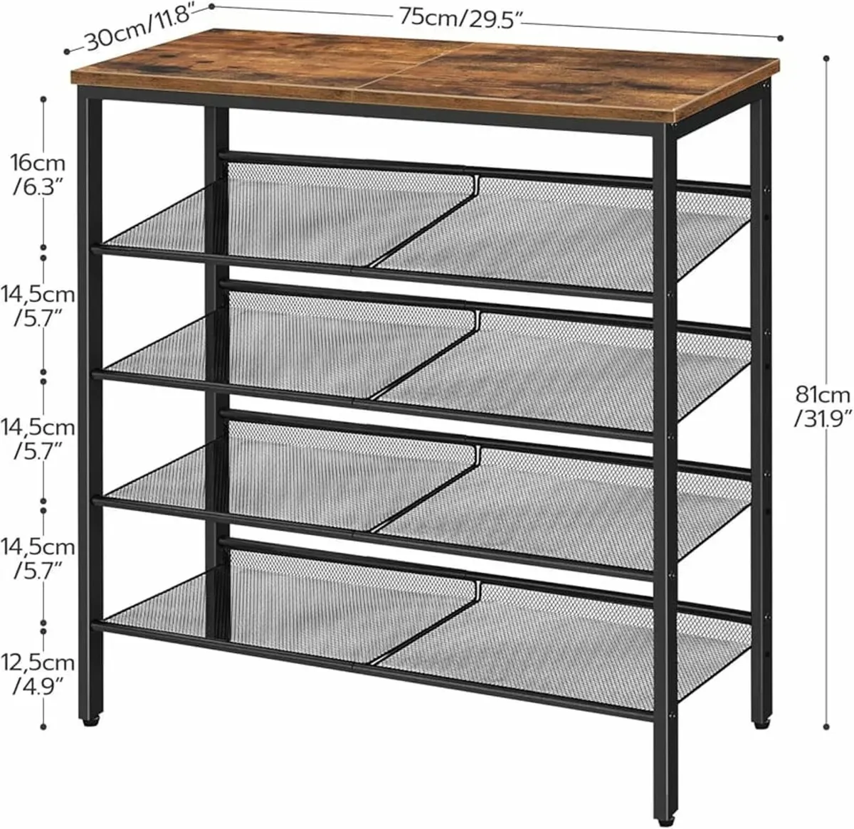 Shoe Rack, 5-Tier Shoe Organizer, Shoe Storage Rac - Image 3